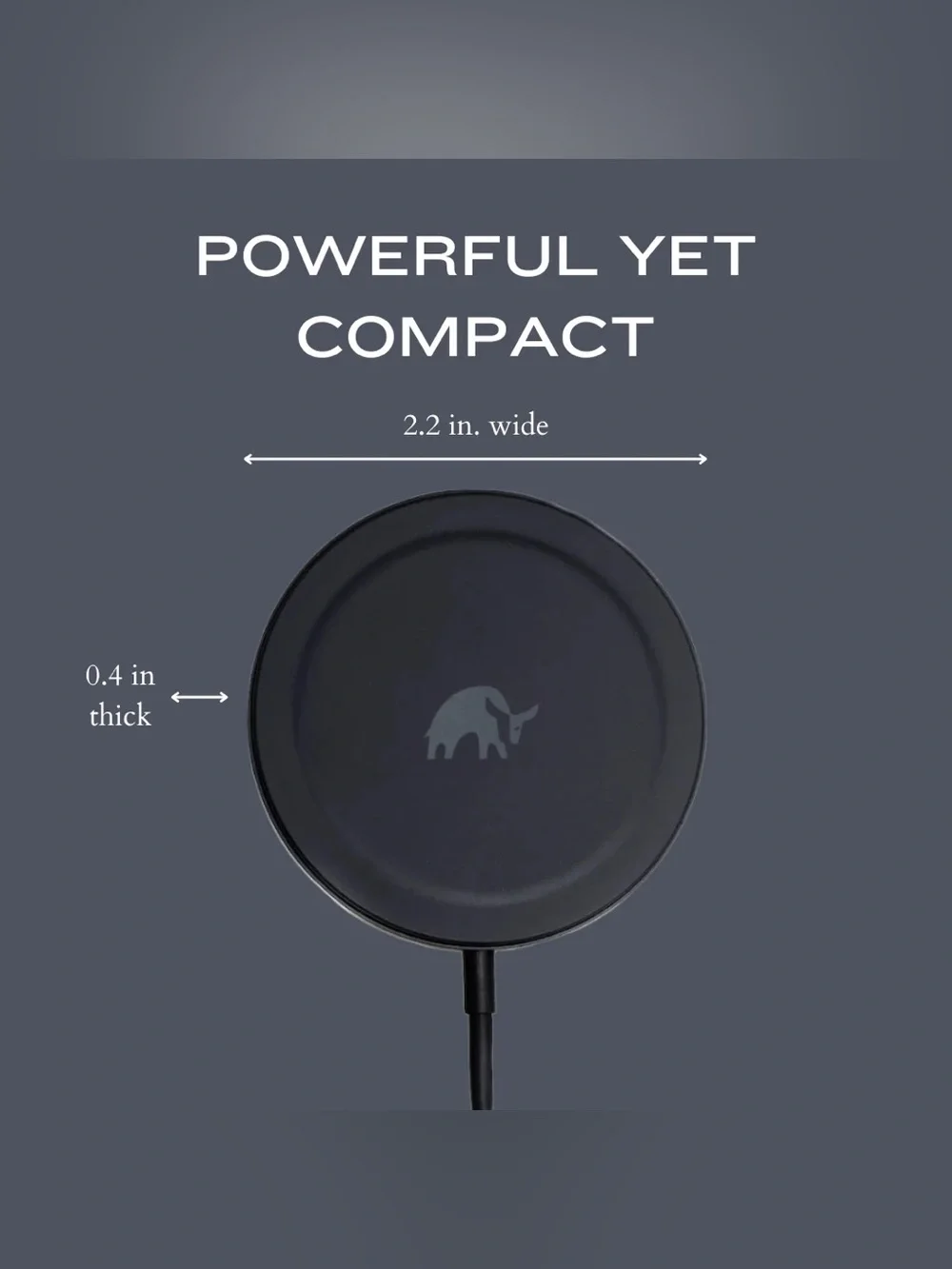 Bullstrap MagSafe Wireless Charging Puck | IPhone Charger Black NWT